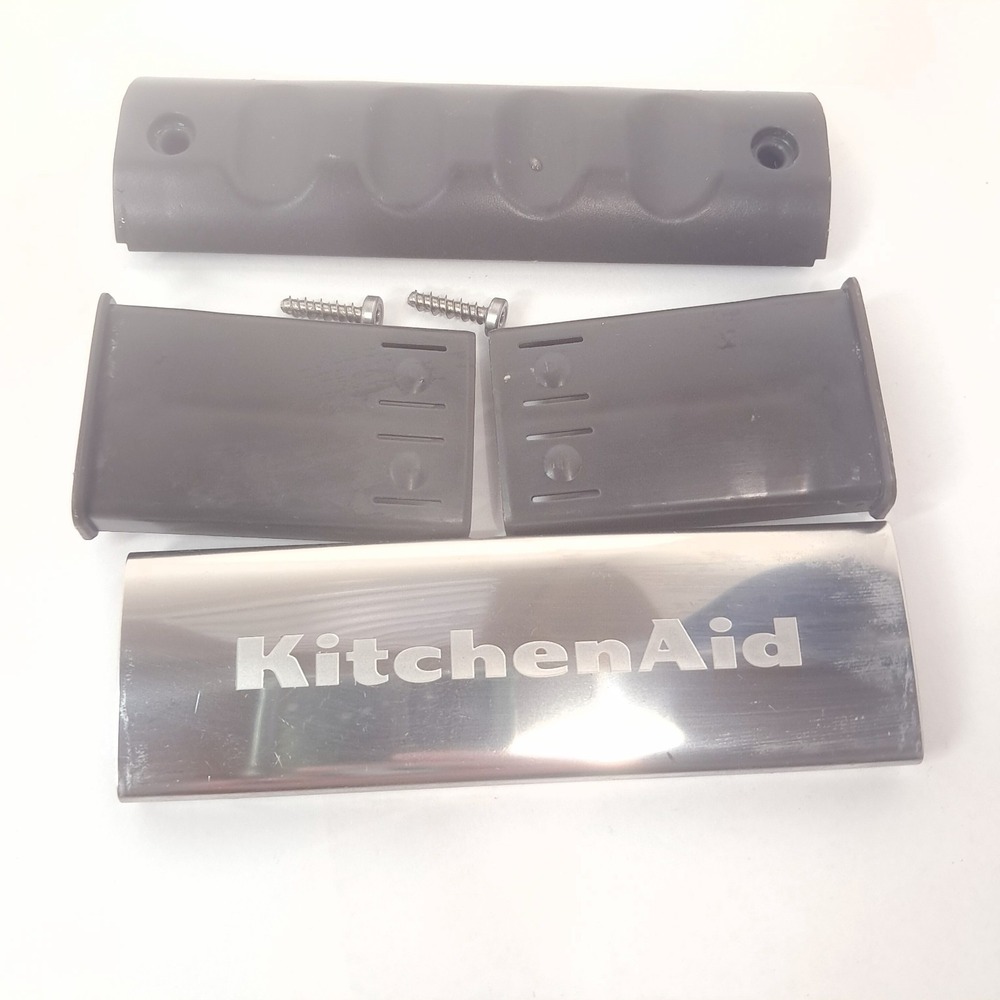 Whirlpool Kitchenaid Dishwasher W10473792 W11268682 handle chrome logo OEM part